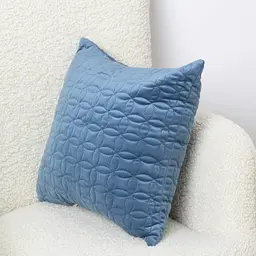 Наволочка декоративна ТЕП Velour Мозаїка 45х45 см темно-синій (2-05175_36300) - мініатюра 3