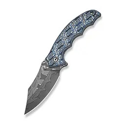Нож складной туристический Civivi Pentad (8.8 см) Damascus / Micarta синий/белый