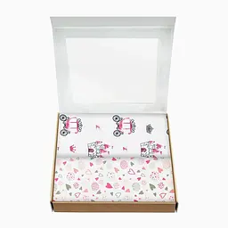 Пелюшки багаторазові Cosas дитячі Rose Castle 2 шт., 80х100 см, білі - мініатюра 2