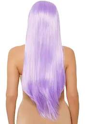 Leg Avenue - Long straight center part wig - Довга перука (бузковий) - мініатюра 2