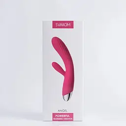 Інтелектуальний вібратор-кролик Svakom Angel Plum Red - мініатюра 7