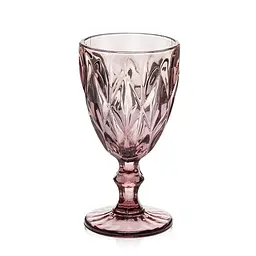Набір келихів для вина Glassware 6шт Подарункові кольорові скляні фужери для коктейлів 300мл Бордо