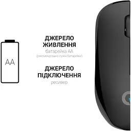 Мишка OfficePro M183 Wireless Black (M183) - мініатюра 10