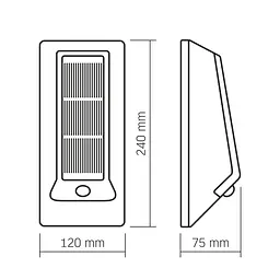 LED світильник автономний настінний Videx VL-BHSO-003-S 5W 500Lm 5000K IP54 (27953-000) - мініатюра 10