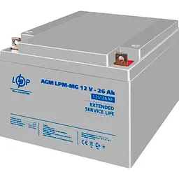 Акумулятор LogicPower AGM-MG 12V [12V/26Ah/312Wh] [6557] [109866] - мініатюра 2