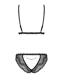 Комплект білизни Obsessive Millagro Set Black L/XL - мініатюра 3