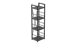 Етажерка 4/34 Серії Коннект 120x34x28 чорний ДСП Сосна Кембра 16мм FRD-104276 - мініатюра 6