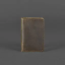Шкіряний кард-кейс (візитниця) 6.0 темно-коричневий - мініатюра 5