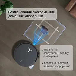 Робот-пилосос з вологим прибиранням ECOVACS Deebot X8 Omni Black - мініатюра 6