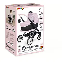 Коляска для ляльки Smoby Toys Maxi-Cosi 3 в 1 зі знімною люлькою 55x39x64 см рожева перлина (7600253121) - мініатюра 2