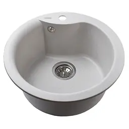 Гранітна мийка Globus Lux Orta перлина 485 000008748, Сірий - мініатюра 2
