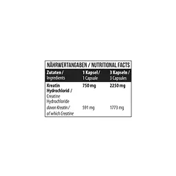MST® Креатин MST Nutrition Гідрохлорид 750 мг - 180 капсул - мініатюра 4