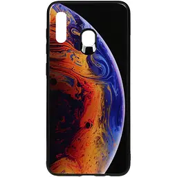 Чехол-накладка Toto Print Glass Space Case Samsung Galaxy A20/A30 Violet