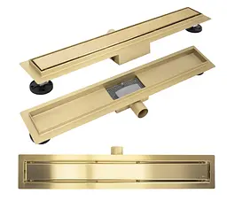 Душовий канал Rea Neox 100 см brushed gold REA-G4863