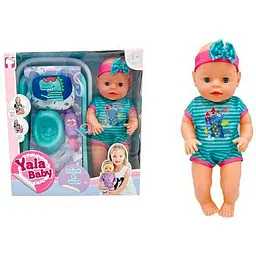 Пупс інтерактивний Yala Baby 40 см п’є ходить на горщик заплющує очі аксесуари YL2440G-D