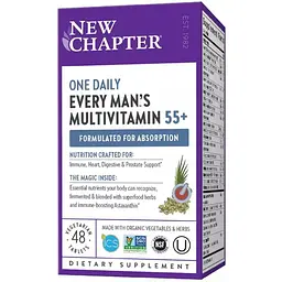 Мультивітаміни для чоловіків 55 + New Chapter Every Man's One Daily 48 таблеток - мініатюра 2