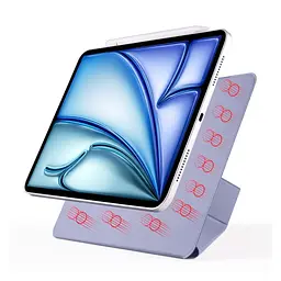 Чохол-книжка BeCover Ultra Slim Origami Magnetic для Apple iPad mini 7 (2024) Насичено-пурпуровий (712950) - мініатюра 5