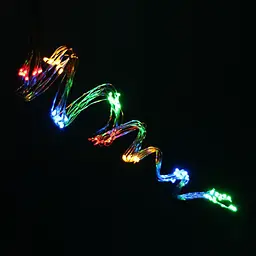 Гірлянда кінський хвіст різнокольорова RGBY 300Led 3 м світлодіодна гірлянда на ялинку гірлянда крапля роси - мініатюра 4