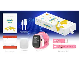 Дитячий смарт-годинник Garmix PointPRO-100 WiFi Pink - мініатюра 4