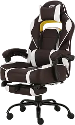 Геймерське крісло GT Racer коричневе з білим (X-2748 Dark Brown/White) - мініатюра 3
