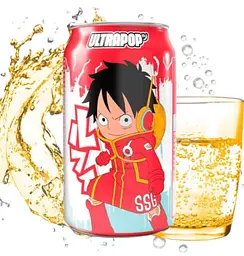 Газований напій Ultrapop One Piece Soda Luffy Lemon Strawberry 330 мл - мініатюра 2