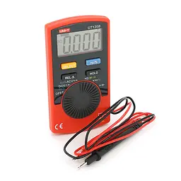 Мультиметр UNI-T UT120B: вимірювання V A Ω C Hz °C. Функції True RMS продзвінку тест діодів перевірка транзисторів. Габарити 110×58×11 мм - мініатюра 4