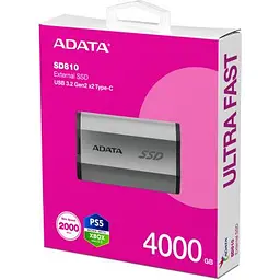 Накопичувач SSD USB 3.2 4TB ADATA (SD810-4000G-CSG) - мініатюра 6