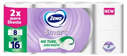 Туалетний папір Zewa Smart Подвійний рулон 8=16 рулонів - мініатюра 2