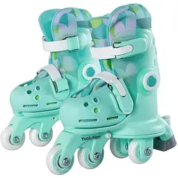 Роликовые коньки YVolution Twista размер 30-34 салатовый
