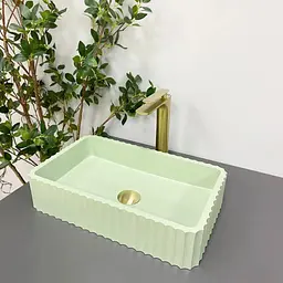 Умивальник VBI Florentia light green matt накладний VBI-015004, Цветной - мініатюра 1