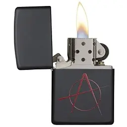 Запальничка Zippo BLACK MATTE ANARCHY - мініатюра 2