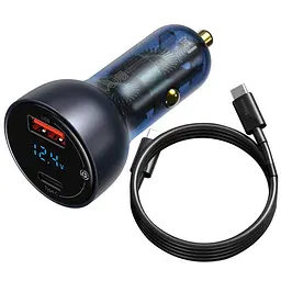 Автозарядне Baseus Particular Digital Display PPS 65 W 2 порти