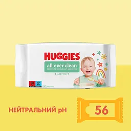 Вологі серветки Huggies All Over Clean 56 шт. - мініатюра 4
