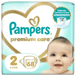 Підгузки Pampers Premium Care Розмір 2 (4-8 кг) 68 шт (8001841104874)
