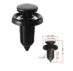 Кліпса розпірні Honda, Nissan (0155309241, 91506-S9A-003, 91506S9A003, 11423) (C1119)