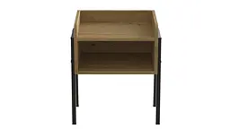 Тумба модульна Ferrum-decor Джузі 540x450x320 метал Чорний ДСП Дуб Артізан 16 мм (FRD-102973)