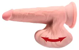 Фалоімітатор King Cock Plus TDC With 6", 19.5 см (тілесний) - мініатюра 3