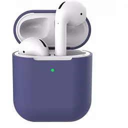 Чохол Apple для AirPods 2 New Silicone Case [Midnight Blue] [36519] - мініатюра 2