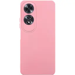 Чохол TPU GETMAN Liquid Silk Full Camera для Oppo A60 4G Рожевий / Pink