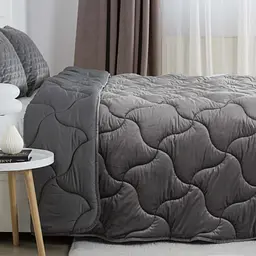 Ковдра ТЕП Velour 150x210 см темно-сіра (1-04870_34535)