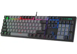 Клавіатура ігрова механічна GamePro GPMK-105 Black USB Red Switch - мініатюра 3