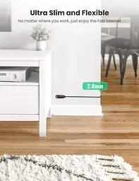 Патч корд Ugreen мережевий кабель 10 Гбіт \ Ethernet RJ45 Cat 6a круглий 0.5М Black (NW122) - мініатюра 6