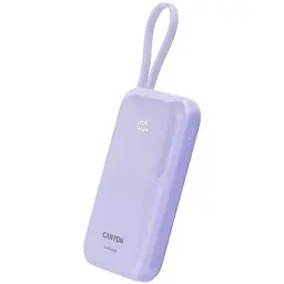 Батарея універсальна Canyon 10000mAh OnPower 101 PD/22.5W built-in cable Purple (CNS-CPB101PU) - мініатюра 2