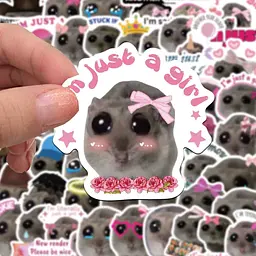 Стікерпак GeekLand Sad Hamster Meme 50 штук - мініатюра 7