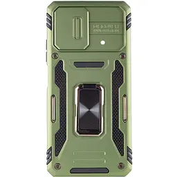 Ударостійкий чохол Camshield Army Ring для Xiaomi Poco X5 5G / Note 12 5G Оливковий / Army Green - мініатюра 2