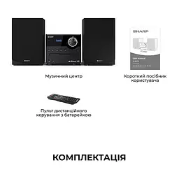 Музичний центр Sharp XL-B517D(BK) Black - мініатюра 2