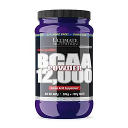 Амінокислота BCAA BCAA 12 000 Powder Unflavored, 400 грам Ultimate Nutrition fit0018613
