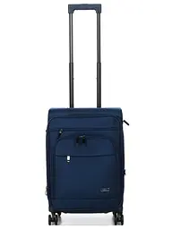 Валіза маленька Airtex 829 поліестер TSA замок USB-порт Темно-синій - мініатюра 7