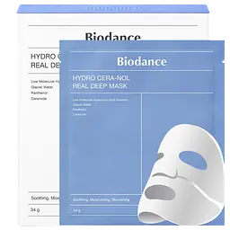 Гідрогелева маска з керамідами Biodance Hydro Cera-nol Real Deep Mask 4 шт.