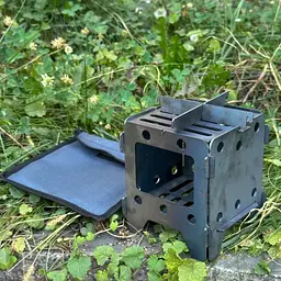 Піч-трісочниця Metalzavod 13.5х13.5х15см 2мм мала з чохлом (SHP-2SCH) - мініатюра 2